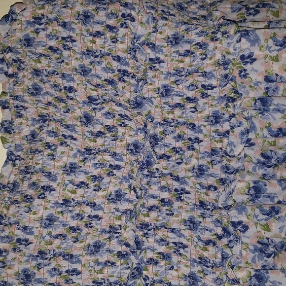 TRIXXI SHIRRED BODICE FLORAL PRINT DRESS - Picture 7 of 9